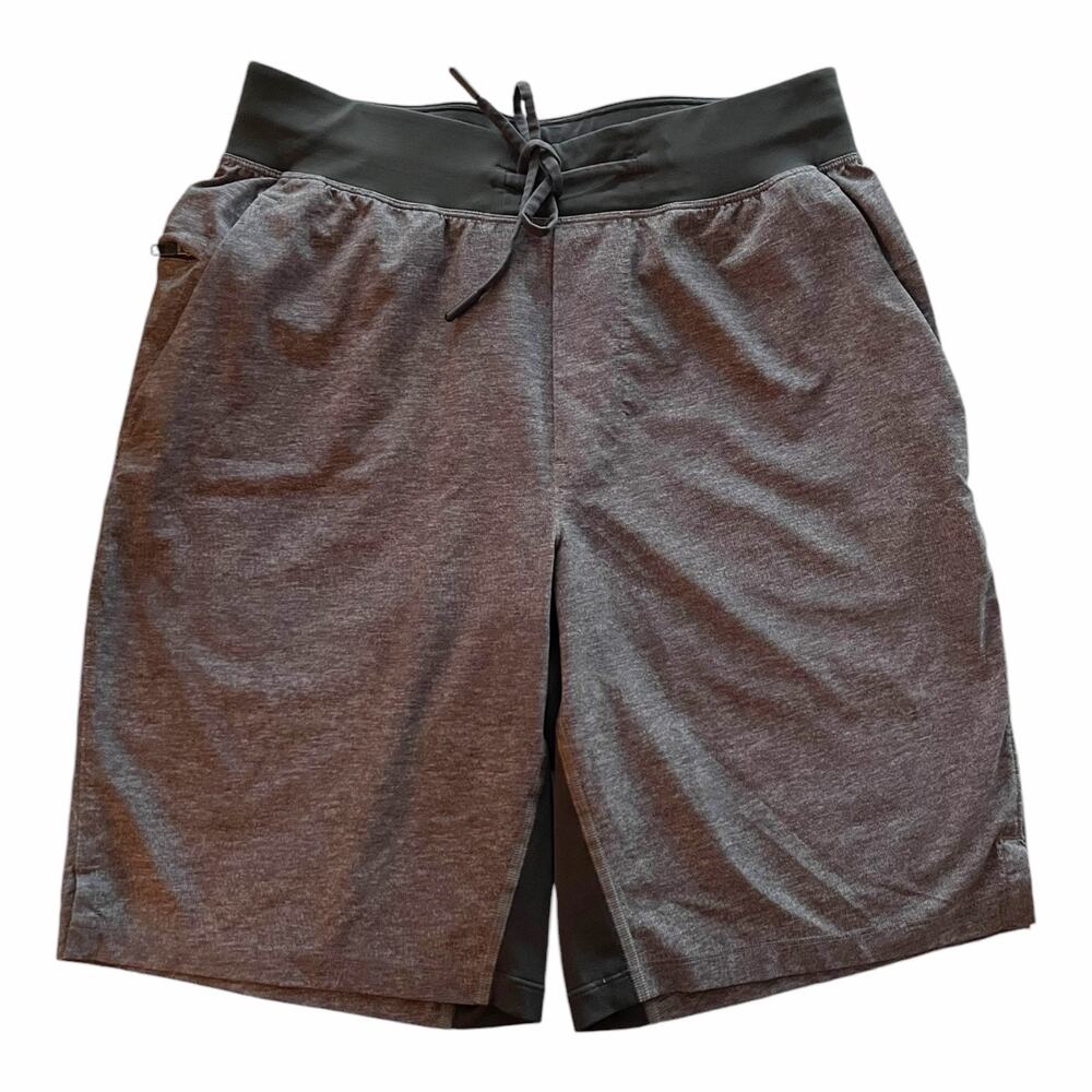 LULULEMON Men T.H.E. Linerless Short 9" Drawstring Gray Active Workout Small EUC